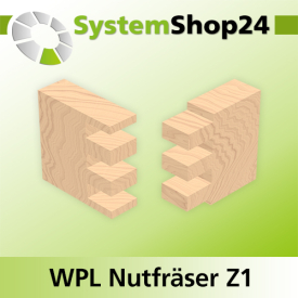 Systemshop24 Wendeplatten-Nutfräser Z1 D14mm AL29,5mm GL74mm S8mm RL