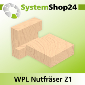 Systemshop24 Wendeplatten-Nutfräser Z1 D18mm AL29,5mm GL74mm S8mm RL