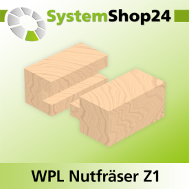 Systemshop24 Wendeplatten-Nutfräser Z1 D22mm AL29,5mm GL74mm S8mm RL