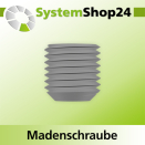 Systemshop24 Madenschraube mit Innensechskant M4x4mm SW2,5mm