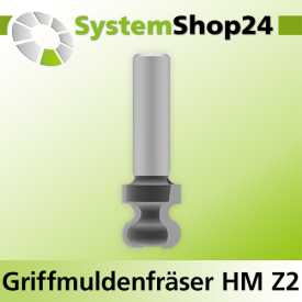 Systemshop24 Griffmuldenfräser HM Z2 D19mm...