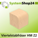 Systemshop24 Viertelstabfräser HM Z2 D8mm D1 2mm...