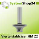 Systemshop24 Viertelstabfräser mit Achswinkel HM Z2...