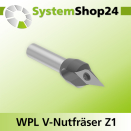Systemshop24 Wendeplatten-V-Nut- und Schriftenfräser...