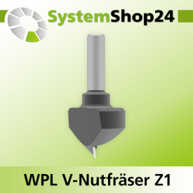 Systemshop24 Wendeplatten-V-Nut- und Schriftenfräser...