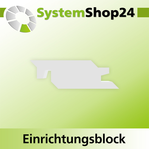 Systemshop24 Einrichtungsblock für Gehrungsverleimfräser für 90° Winkel mit Achswinkel HM Z2 D50,8mm (2") AL22,2mm (7/8") 45° GL68,3mm S12mm RL