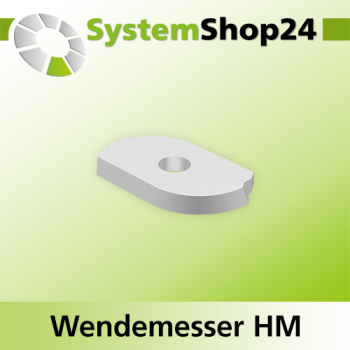 Systemshop24 Wendemesser HM L15mm B9mm D1,5mm R6mm