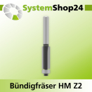 Systemshop24 Bündigfräser mit Kugellager HM Z2...