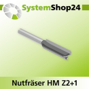 Systemshop24 Nutfräser HM Z2+1 D10mm AL32mm GL70mm...
