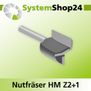 Systemshop24 Nutfräser HM Z2+1 D22mm AL20mm GL54mm...