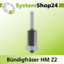 Systemshop24 Bündigfräser mit Kugellager HM Z2...