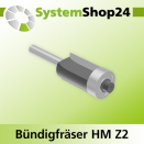 Systemshop24 Bündigfräser mit Kugellager HM Z2...
