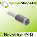 Systemshop24 Bündigfräser mit Kugellager HM Z2...