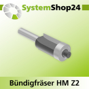 Systemshop24 Bündigfräser mit Kugellager HM Z2...