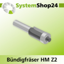 Systemshop24 Bündigfräser mit Kugellager HM Z2...