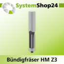 Systemshop24 Bündigfräser mit Kugellager HM Z3...
