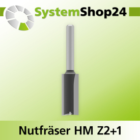 Systemshop24 Nutfräser HM Z2+1 D14mm AL32mm GL70mm...