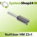 Systemshop24 Nutfräser HM Z2+1 D14mm AL32mm GL70mm...
