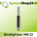 Systemshop24 Bündigfräser mit Kugellager HM Z2...