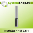 Systemshop24 Nutfräser HM Z2+1 D10mm AL20mm GL54mm...
