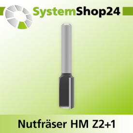 Systemshop24 Nutfräser HM Z2+1 D11mm AL20mm GL54mm...