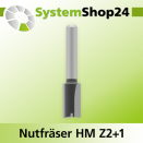 Systemshop24 Nutfräser HM Z2+1 D11mm AL20mm GL54mm...