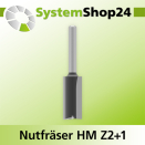 Systemshop24 Nutfräser HM Z2+1 D15mm AL32mm GL70mm...