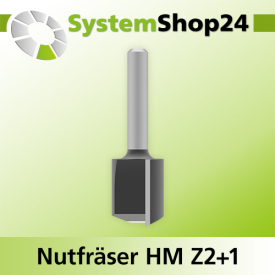Systemshop24 Nutfräser HM Z2+1 D18mm AL20mm GL54mm...