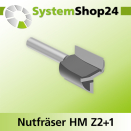 Systemshop24 Nutfräser HM Z2+1 D20mm AL20mm GL54mm...