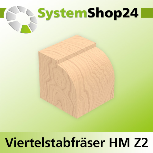 Systemshop24 Abrundfräser für Dremel mit Achswinkel und Kugellager HM Z2 D7,8mm AL8mm R1,5mm GL36mm S3,2mm (1/8")