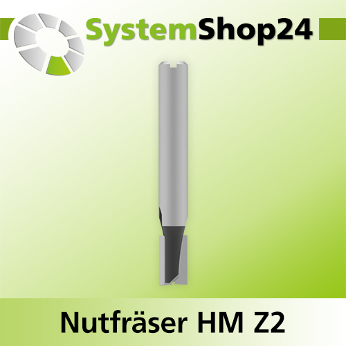 Systemshop24 Nutfräser für Dremel HM Z2 D4,8mm AL8mm GL36mm S4,8mm