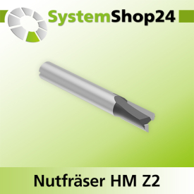Systemshop24 Nutfräser für Dremel HM Z2 D4,8mm AL8mm GL36mm S4,8mm