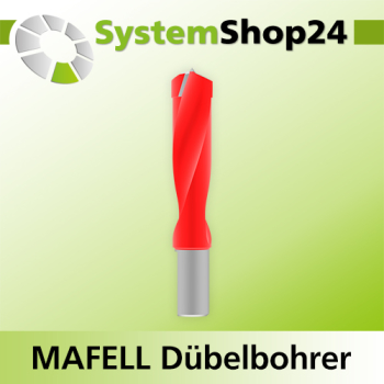 Systemshop24 Dübelbohrer für MAFELL DuoDübler HM Z2 D10,1mm AL30mm GL58mm S8mm SL16mm RL RD