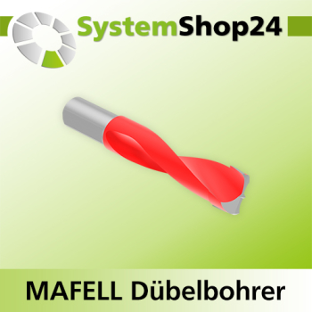 Systemshop24 Dübelbohrer für MAFELL DuoDübler HM Z2 D10,1mm AL30mm GL58mm S8mm SL16mm RL RD