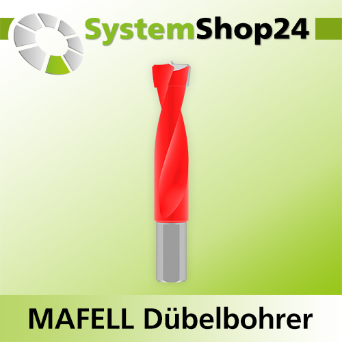 Systemshop24 Dübelbohrer für MAFELL DuoDübler HM Z2 D10,2mm AL30mm GL58mm S8mm SL16mm RL RD