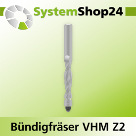 Systemshop24 VHM Bündigfräser spiralgenutet mit...