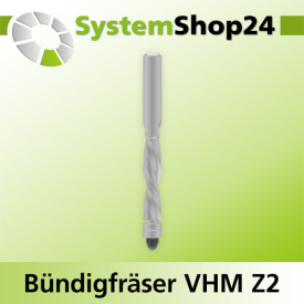 Systemshop24 VHM Bündigfräser spiralgenutet mit...