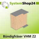 Systemshop24 VHM Bündigfräser spiralgenutet mit...