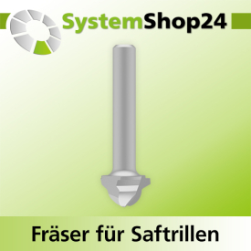 Systemshop24 Fräser für Saftrillen HM Z3 D19mm...