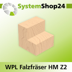Systemshop24 Wendeplatten-Falzfräser Z2 D50mm AL30mm GL77mm S12mm RL