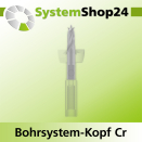 Systemshop24 Bohrsystem-Kopf Chromstahl D20mm d6mm H9mm...