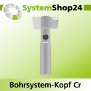 Systemshop24 Bohrsystem-Kopf Chromstahl D22,5mm d6mm H9mm...