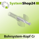 Systemshop24 Bohrsystem-Kopf Chromstahl D27,8mm d6mm H9mm...