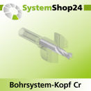 Systemshop24 Bohrsystem-Kopf Chromstahl D28mm d6mm H9mm...