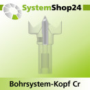 Systemshop24 Bohrsystem-Kopf Chromstahl D32mm d6mm...