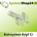 Systemshop24 Bohrsystem-Kopf Chromstahl D33mm d6mm...