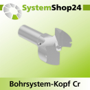 Systemshop24 Bohrsystem-Kopf Chromstahl D34mm d6mm...