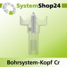 Systemshop24 Bohrsystem-Kopf Chromstahl D35mm (1...