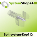 Systemshop24 Bohrsystem-Kopf Chromstahl D35mm (1...