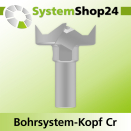 Systemshop24 Bohrsystem-Kopf Chromstahl D37mm d6mm...